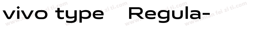 vivo type 简 Regula字体转换